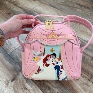 Pink Disney Little Mermaid Wedding Backpack